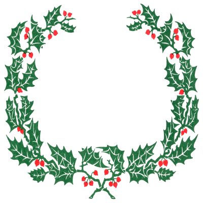 Christmas Wreath Clip Art 1