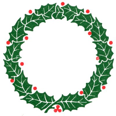 Christmas Wreath Clip Art 4