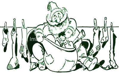 Christmas Images Clip Art 12 - Santa with Toys