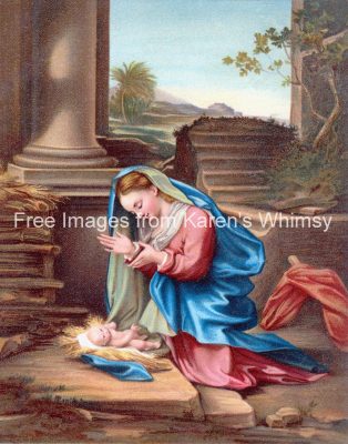 Religious Christmas Images 3 - Mary and Child