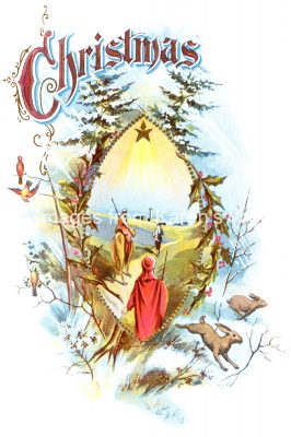 Religious Christmas Images 5 - Shepherds and Star