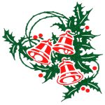 Free Clip Art for Christmas 4 - Bells and Holly