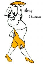 Merry Christmas Clip Art 9 - Cook with a Pie