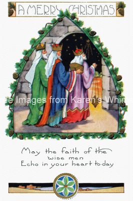 Christian Merry Christmas Images 2 - Wise Men in the Manger