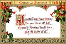 Religious Christmas Clip Art 4 - Golden Christmas Blessings