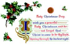 Religious Christmas Clip Art 5 - Holy Christmas Wishes