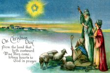 Religious Christmas Clip Art 8 - Shepherds Gaze on the Star