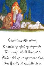 Christian Christmas Images 9 - Shepherds with their Lambs