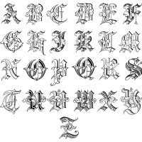 Old English Alphabet A-Z