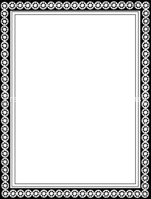 Black And White Border Clip Art 6