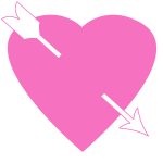 Pink Heart Clip Art 2