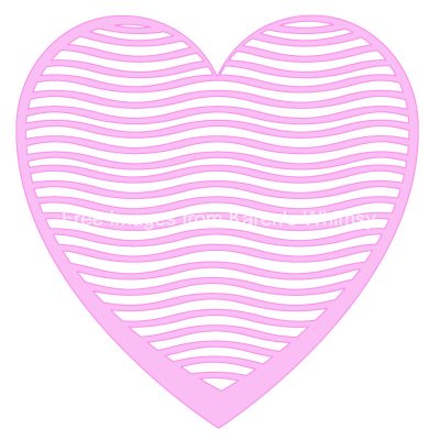 Pink Heart Clip Art 12