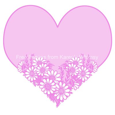 Pink Heart Clip Art 3