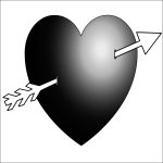 Black Heart Clip Art 8