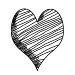 Black And White Heart Clip Art 13