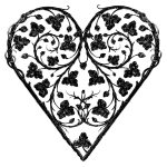 Black And White Heart Clip Art 18