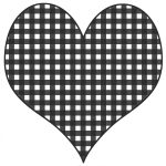 Black And White Heart Clip Art 2