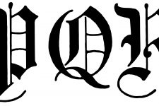 Old English Lettering 6 - Letters P Q R