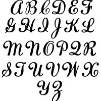Cursive Alphabet Letters
