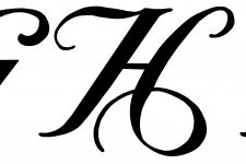 Fancy Cursive Alphabet - H I J