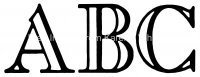 Lettering with Shadows - A B C