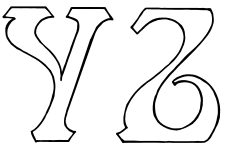 Alphabet Drawings - Y Z