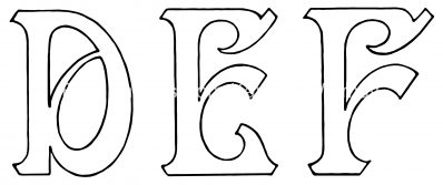 Alphabet Drawings - D E F