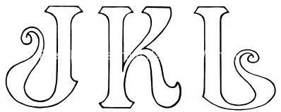 Alphabet Drawings - J K L