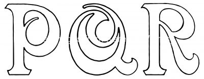 Alphabet Drawings - P Q R