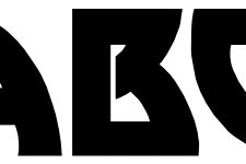 Block Lettering Style - A B C