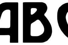 Block Lettering Alphabet - A B C