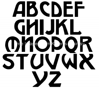 Block Lettering Alphabet - A - Z
