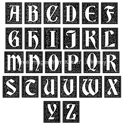 Alphabet Design Letters - A - Z
