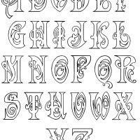 Fancy Alphabet Lettering