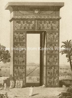 Ancient Egyptian Temples 5 - Restored Pylon At Dendera