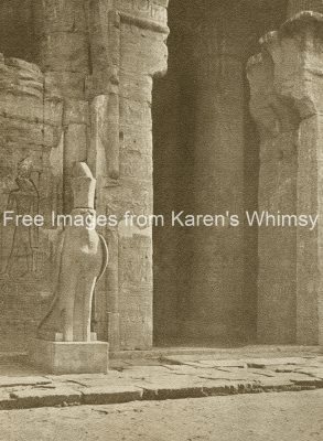 Ancient Egyptian Temples 9 - Sentinel Falcon At Edfu