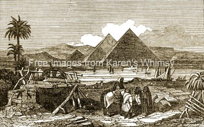 Egyptian Pyramids 8 - View on the Nile