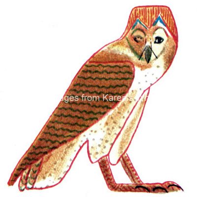 Ancient Egyptian Symbols 5 - Owl