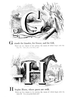 Alphabet Letters To Print G H