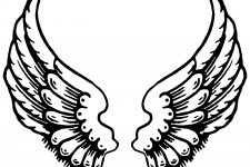 Drawings of Angel Wings 4