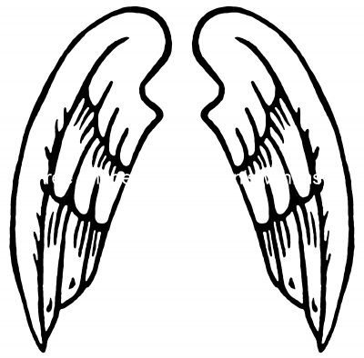 Drawings of Angel Wings 2