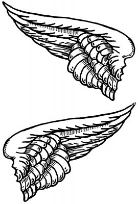 Drawings of Angel Wings 3