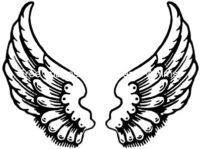 Drawings of Angel Wings 4