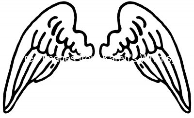 Drawings of Angel Wings 5