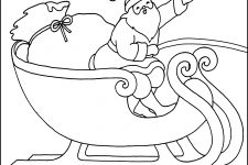 Christmas Coloring Pages 1 - Santa's Sleigh