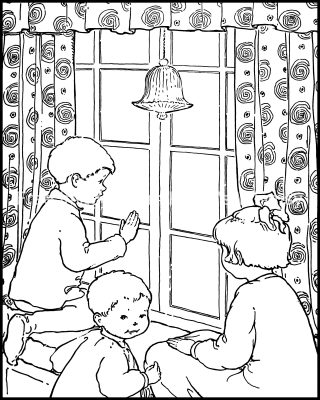 Pictures Of Christmas To Color 1 Waiting For Santa