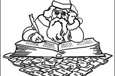 Christmas Coloring Pages For Free 3 Santa Checks List