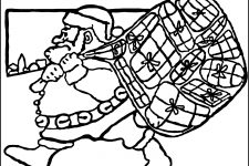 Christmas Coloring Pages For Free 4 Santa With Toys