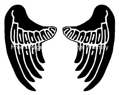 Black Angel Wings 4