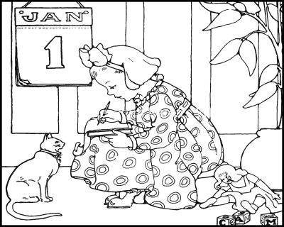Coloring Pages Of Winter 3 Making Resolutions